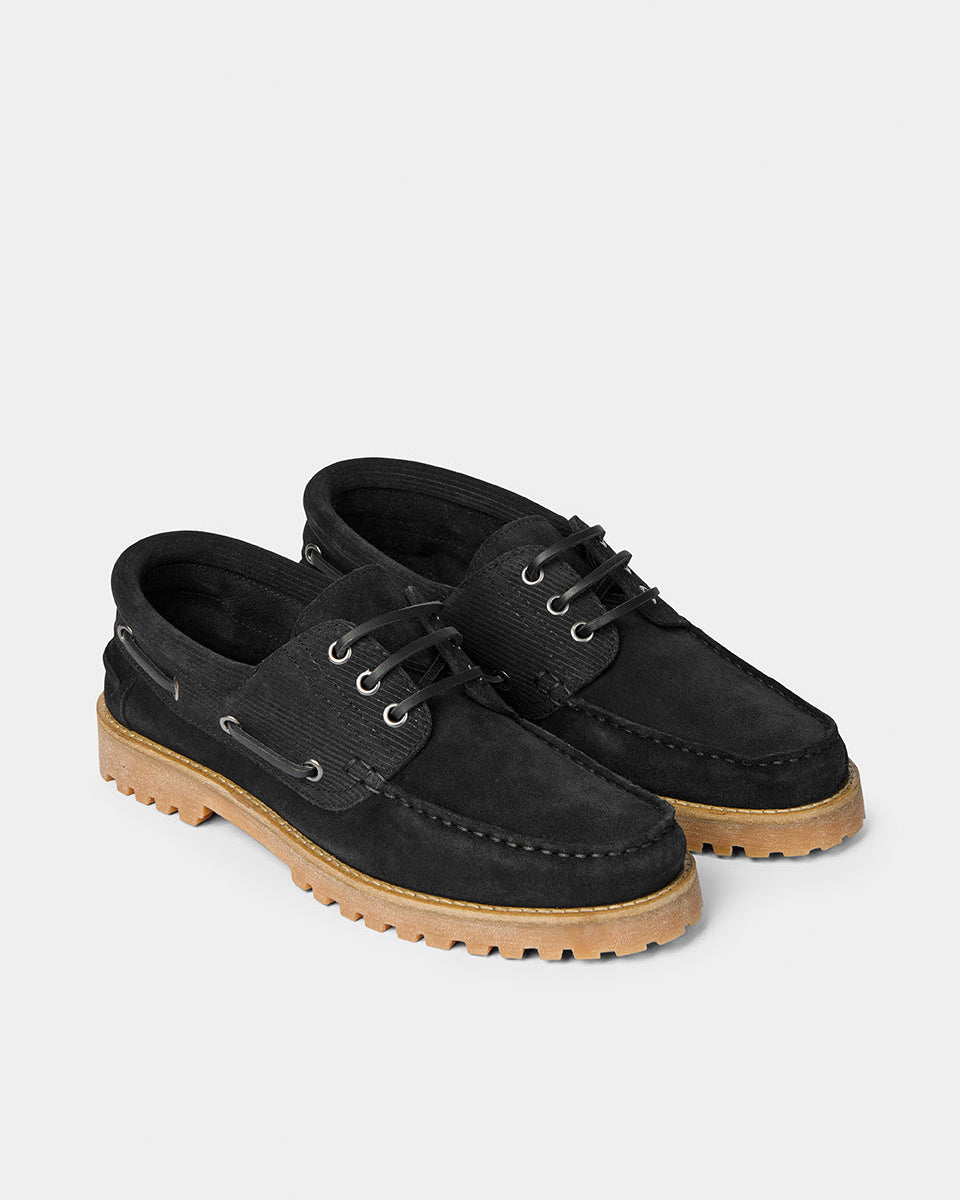 Roy Boat Shoe 'Black'